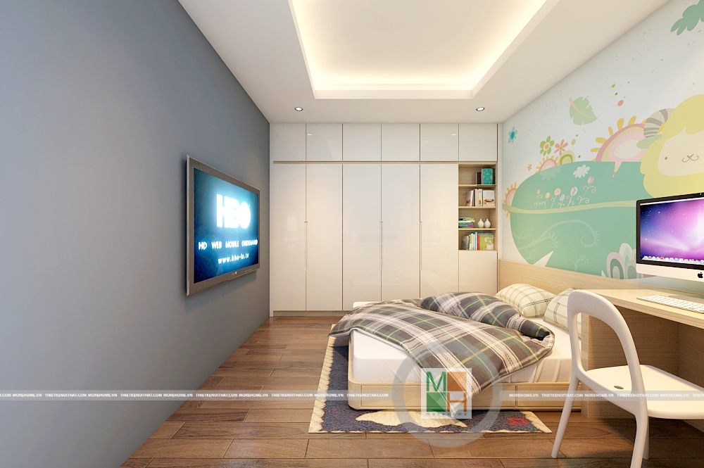 Thiết kế nội thất phòng ngủ chung cư Timescity Hai Bà Trưng Hà Nội